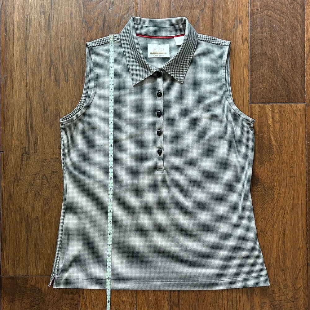 Golf Skort (4) and Sleeveless Polo (M) Black and White Lopez EP PRO - Picture 11 of 15